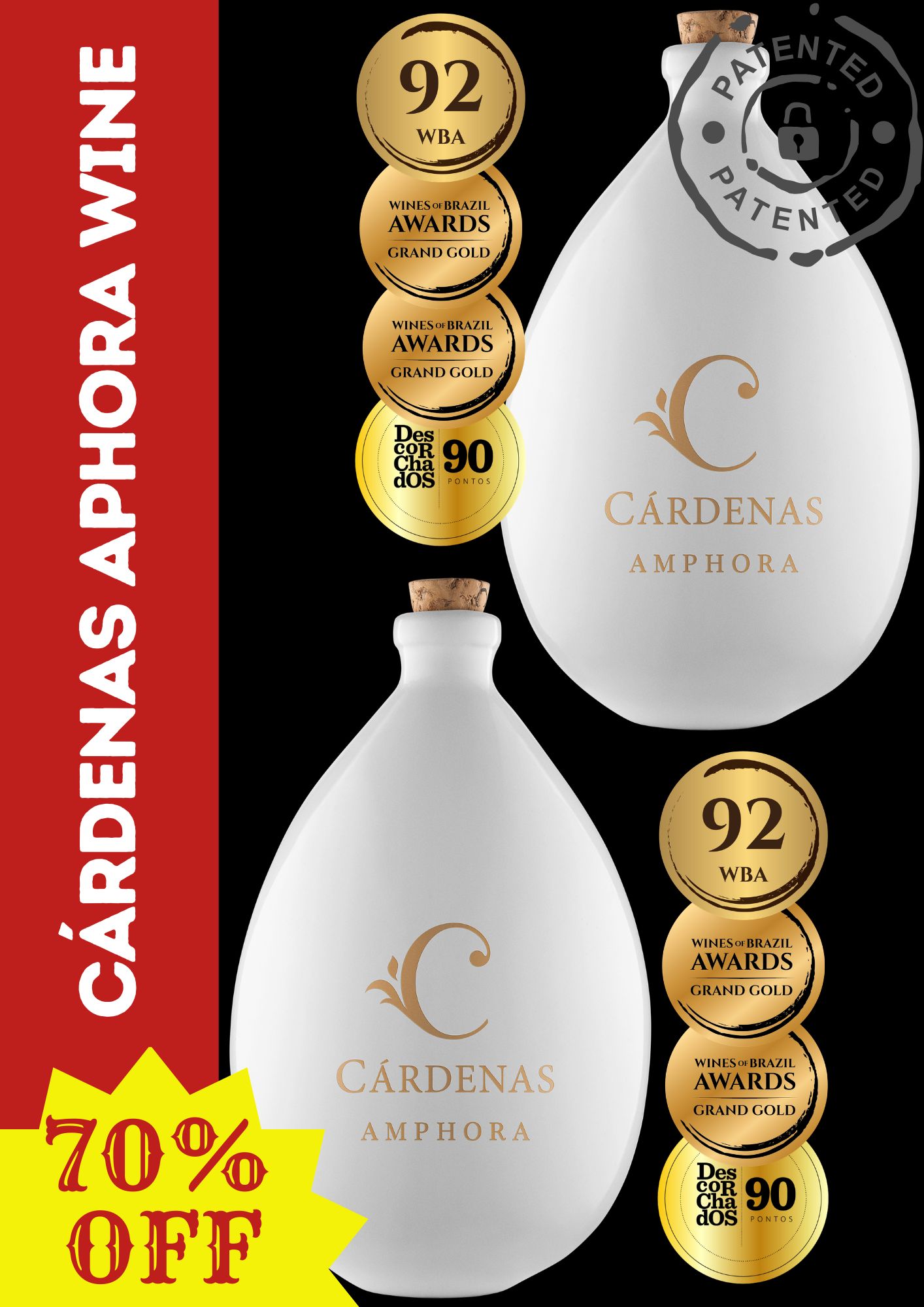 CARDENAS AMPHORA WINE - 02 MERLOT 2016