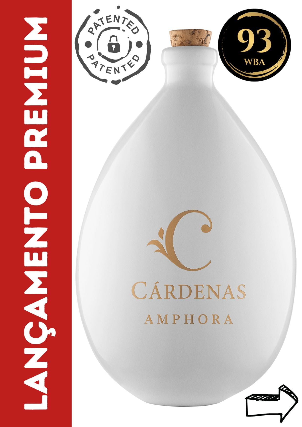 CARDENAS AMPHORA WINE REBO 2022 (BRANCA)