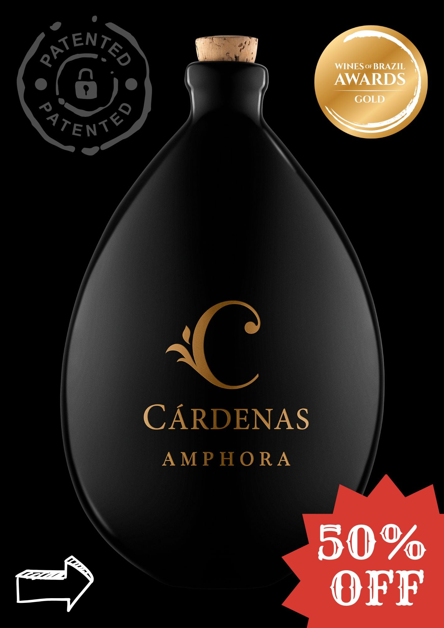 CARDENAS AMPHORA WINE TANNAT 2017