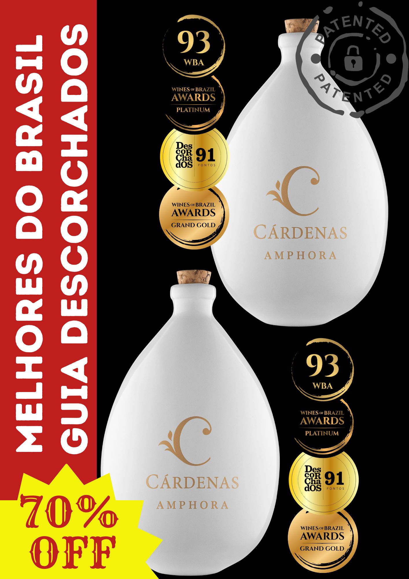 CRDENAS AMPHORA WINE REBO 2022 - 02 UNIDADES (BRANCA)