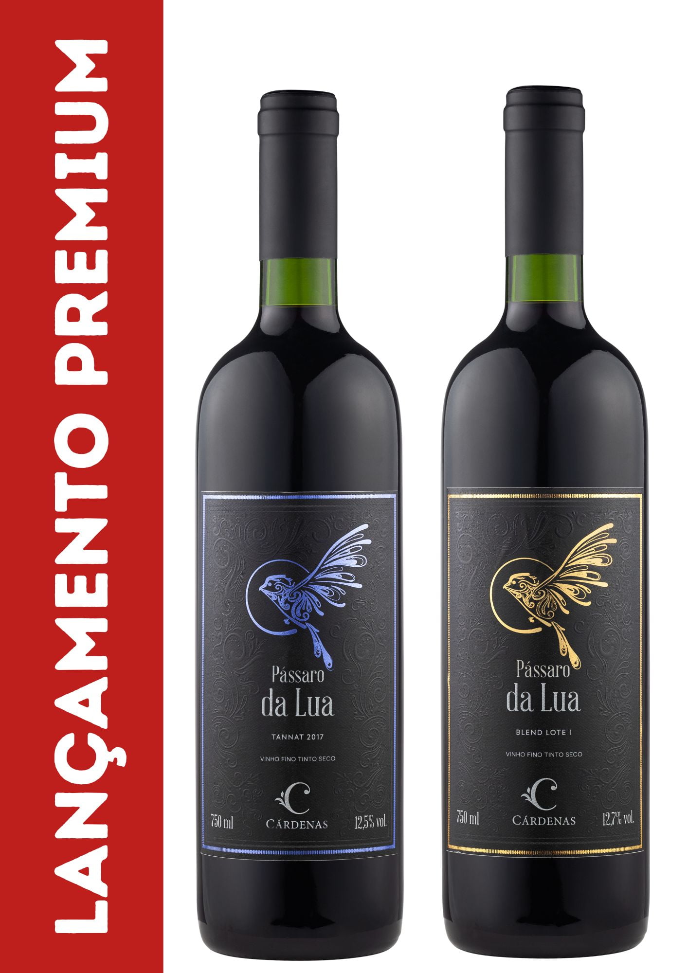 KIT 15 - PÁSSARO DA LUA TANNAT 2017 + PÁSSARO DA LUA BLEND LOTE I