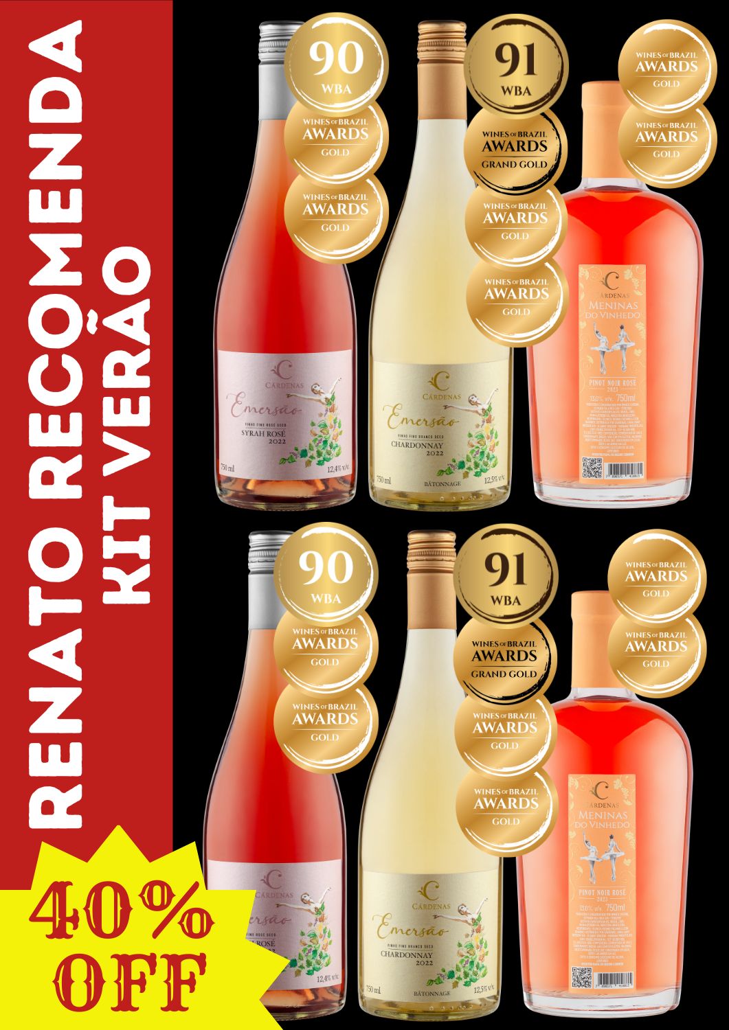 KIT BRANCOS E ROSÉS