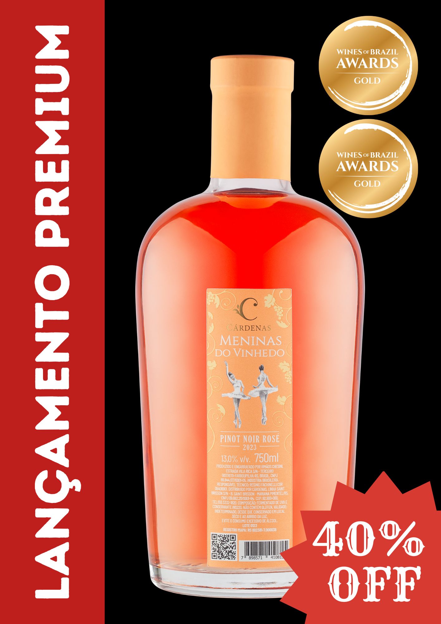 Meninas do Vinhedo Pinot Noir Rosê 2023