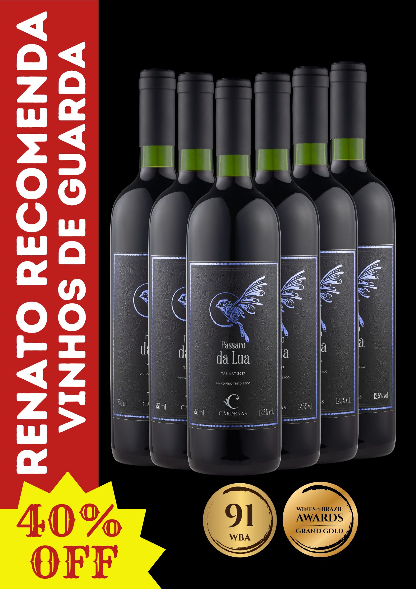 SEIS (6) PÁSSAROS DA LUA TANNAT 2017