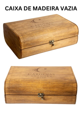 Caixa de Madeira (VAZIA) para 2 Amphoras