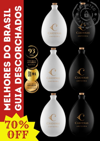CARDENAS AMPHORA WINE REBO 2022 - 03 PRETAS E 03 BRANCAS