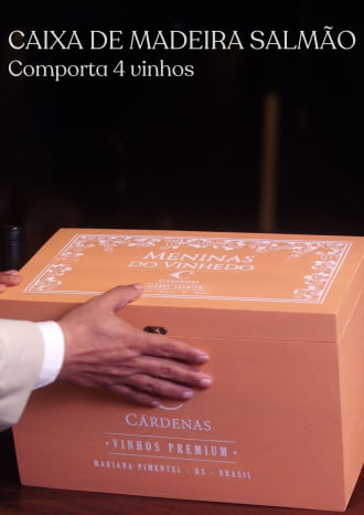 Caixa de Madeira Meninas do Vinhedo Salmao 