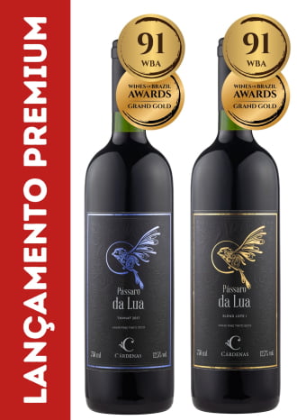 KIT 15 - PÁSSARO DA LUA TANNAT 2017 + PÁSSARO DA LUA BLEND LOTE I