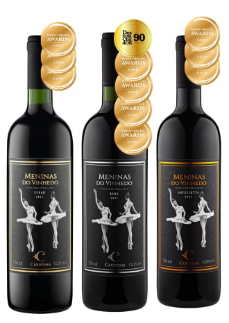 Meninas do Vinhedo Syrah 21 + Rebo 21 + Ancellotta 21
