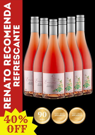 SEIS (6) EMERSÃO SYRAH ROSÊ
