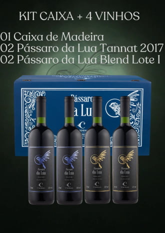 KIT CAIXA + 4 VINHOS