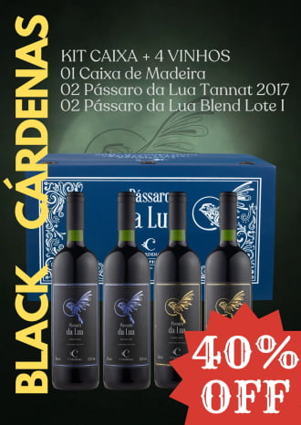 KIT CAIXA + 4 VINHOS